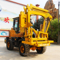 hydraulic load-type guardrail press pile driver